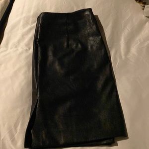 J Crew Faux Leather Pencil Skirt